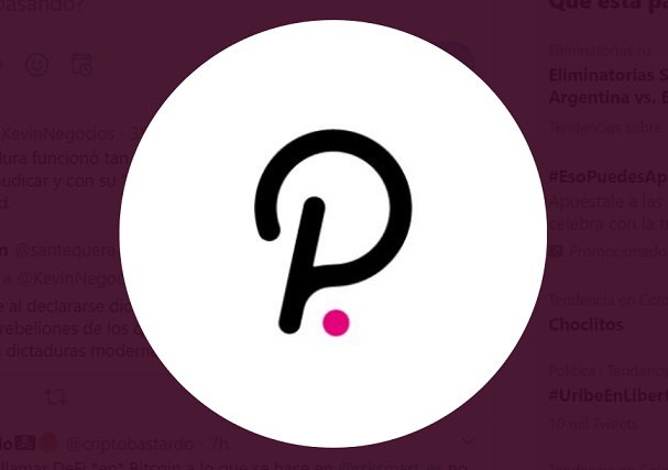 Polkadot Logo. Imagen extraída de Twitter
