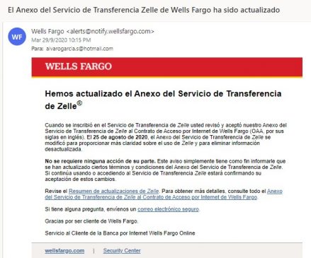 Wells Fargo Zelle Venezuela