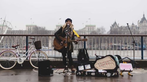 músico callejero