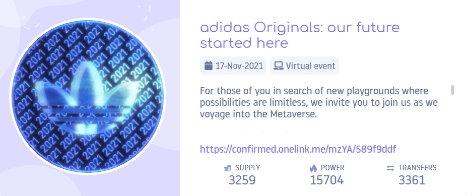Adidas enters the metaverse with the launch of NFT and hints at partnership with the Sandbox