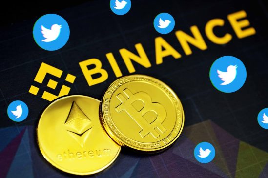 binance twitter unsplash canva