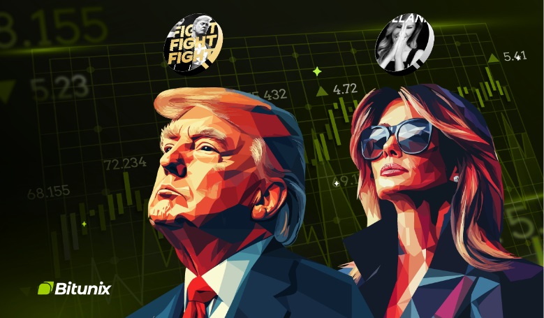 Bitunix lista los tokens de $TRUMP y $MELANIA mientras protagonizan del mercado cripto